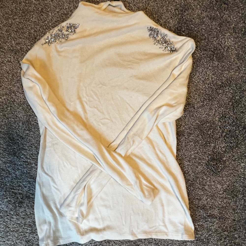 Express Cream Knit Scarf